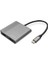 Dıgıtus USB Type-C 4K 2-In-1 HDMI Graphics Adapter, 18 cm 4K/30Hz, Silver, Aluminium Housing 1