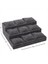 Bestonly 3 Basamaklı Keten Kumaş Yastıklı Stand-Gri 1
