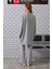 Uzun Rahat Kesim Sweatshirt Gri Melanj 3
