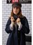 Minimal Trençkot Lacivert 5