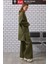Uzun Rahat Kesim Sweatshirt Yosun Yeşili 4