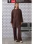 Uzun Rahat Kesim Sweatshirt Acı Kahve 2