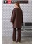 Uzun Rahat Kesim Sweatshirt Acı Kahve 3