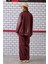 Rahat Kesim Deri Pantolon Bordo 4