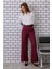 Yırtmaç Detaylı Pantolon Bordo 3