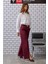Yırtmaç Detaylı Pantolon Bordo 4
