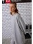 Uzun Rahat Kesim Sweatshirt Gri Melanj 4
