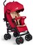 Comfymax Tam Yatar Baston Bebek Arabası – Dark Red 1