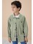 Yeşil Gömlek ve Baskılı Tişörtlü Erkek Çocuk 2li Takım 19989 1