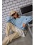 Nakışlı Sweatshirt Bebe Mavi 5