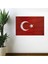 Dalgalanma Efektli Manyetik Duvar Stickerı Türk Bayrağı 75 x 50 cm 1