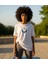 Moon Muse Baskılı Oversize Pamuklu Kadın T-Shirt 1