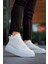 LE10 Bağcıklı Erkek Yüksek Beyaz Taban Antrasit Spor Bot 7