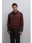 Bordo Kontrast Yaka Teknik Erkek Mont 2