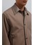 Bej Kontrast Yaka Teknik Erkek Mont 5