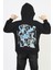 Erkek Kapşonlu Grafiti Yazılı Sweatshirt 2