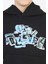 Erkek Kapşonlu Grafiti Yazılı Sweatshirt 3