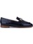 Kadın Hakiki Deri Lacivert Loafer Ayakkabı 945 11245-1 Bn Ayk SK24-25 Lacı Ptk Bsk 1