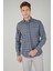 Erkek Uzun Kollu Regular Fit Pamuk Spor Kareli Gömlek Lacivert GMEKS252133_E39 1
