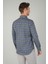 Erkek Uzun Kollu Regular Fit Pamuk Spor Kareli Gömlek Lacivert GMEKS252133_E39 2