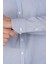 Uzun Kollu Regular Fit Erkek Çizgili Lacivert Gömlek GMCZG252110_C39 4