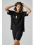 Avokado Baskılı Oversize Pamuklu Kadın T-Shirt 3