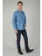Erkek Uzun Kollu Spor Açık Renk Denim Gömlek GMJEAN252171_D39 5