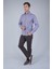 Erkek Regular Fit Küçük Kareli Spor Uzun Kollu Gömlek GMEKS252074_E11 5