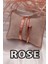 Rose Renk Çivi ve Bileklik Set 842 3