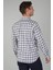 Erkek Uzun Kollu Regular Fit Pamuk Spor Kareli Gömlek Ekru GMEKS252135_E03 2