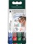 Beyaz Tahta Kalemleri 4 Renkli Set 2.25 mm Yuvarlak Uç 4 Adet 1