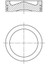 039PI00125002 - Motor Piston Segman 0.50 P207-P208-P2008-P206 T3E -Ds3-C3 Iıı-Fıesta 1.4hdı 8V DV4C/EURO5 73.7mm 87-838407-02 1