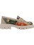 Kadın Vegan Deri Krem Loafer - Anatolian Patterns Tasarım 4