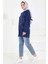 Yıldız Taş Detaylı Oysho Tunik Lacivert - 27673 2
