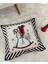 Açık Gri Renk At Desenli Kırlent Kılıfı 45X45 2