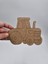 5 Adet Sevimli Traktör Ahşap Boyama Okul Diy Etkinlik Aktivite Sanat 15 cm x 11 cm 2