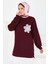 Çiçek Işlemeli Oysho Tunik Bordo - 27672 1