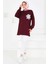 Çiçek Işlemeli Oysho Tunik Bordo - 27672 2