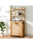3 Organizer Raflı Ahşap Bambu Çek-Aç Kirli Sepeti 3