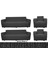 Jakarlı Streç Kaplama Maxi Takım Koltuk Örtüsü (3+3+1+1)-Antrasit 1