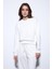 Ekru Basic Kadın Sweatshirt 1