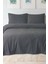 Merinos Twist Çift Kişilik Battaniye Seti Antrasit 1