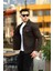 Erkek Trend Polo Yaka Slim Fit Denim Jeans Kestane Kot Ceket 4
