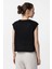 Siyah Bağcıklı Örgü Dokulu Kadın Top 4