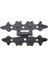 Antika Tarz Dekoratif Pirinç Yıldız Menteşe - 84X44 Mm, Oksit 1