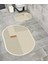Su Emici Kaymaz Tabanlı 2li Banyo Paspas Takımı Sünger Dolgulu Yumuşak Dokulu Dekoratif 1