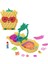 JFV00 Polly Pocket Ananas Köpekçik Plajı Mini Oyun Seti 1