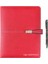 Kişiye Özel 2026 Organizer Ajanda Kart Bölmeli 18X23 Tarihli Defter Metal Klipsli Kırmızı Seperatörlü İsme Özel Tükenmez Kalem Hediyeli 1
