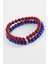 Bestonly Bordo Lacivert Doğaltaş Bileklik 6 Mm-Bordo 2