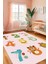 Eğlenceli Sayılar Temalı Halı Dijital Baskılı Dokuma Kaymaz Tabanlı Yıkanabilir Pati Dostu Antialerjik Çocuk Odası Halısı 1